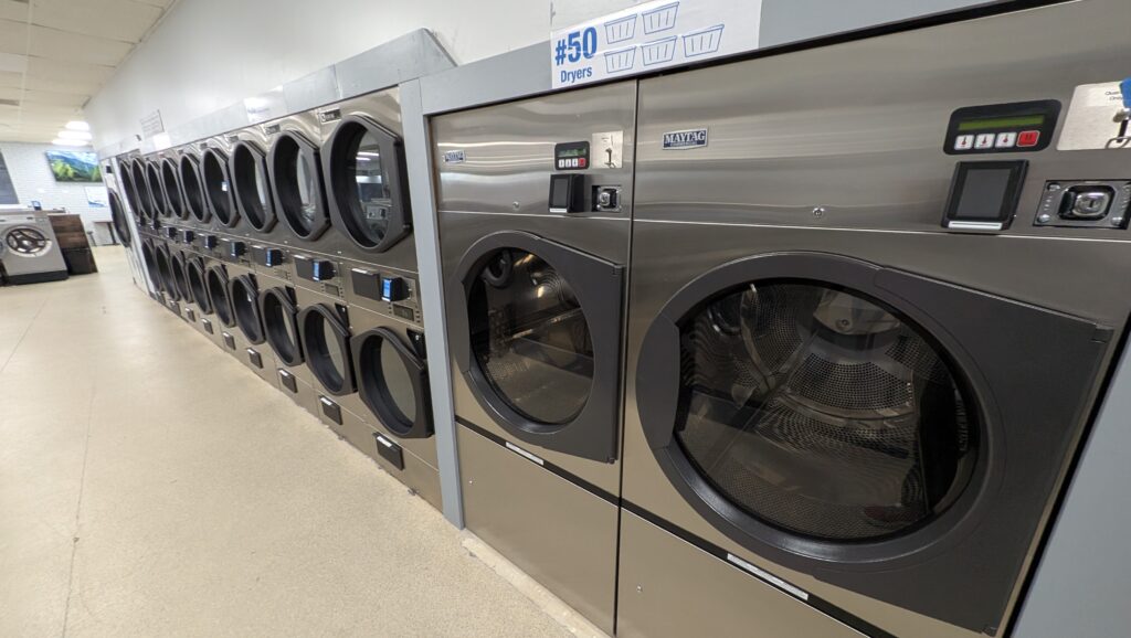 Maytag Dryers - laundromat etiquette